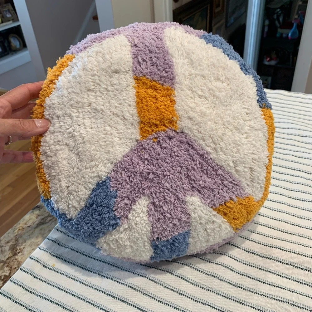 Colorful Round Plush Pillow